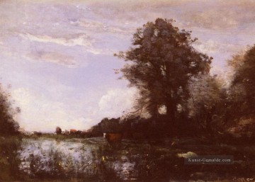  romantik - Marais De Cuicy Pres Douai plein air Romantik Jean Baptiste Camille Corot